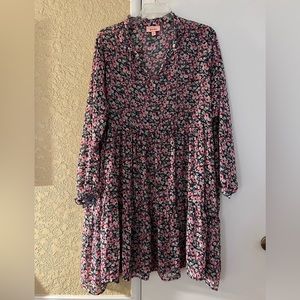 Flowy Floral Midi Dress